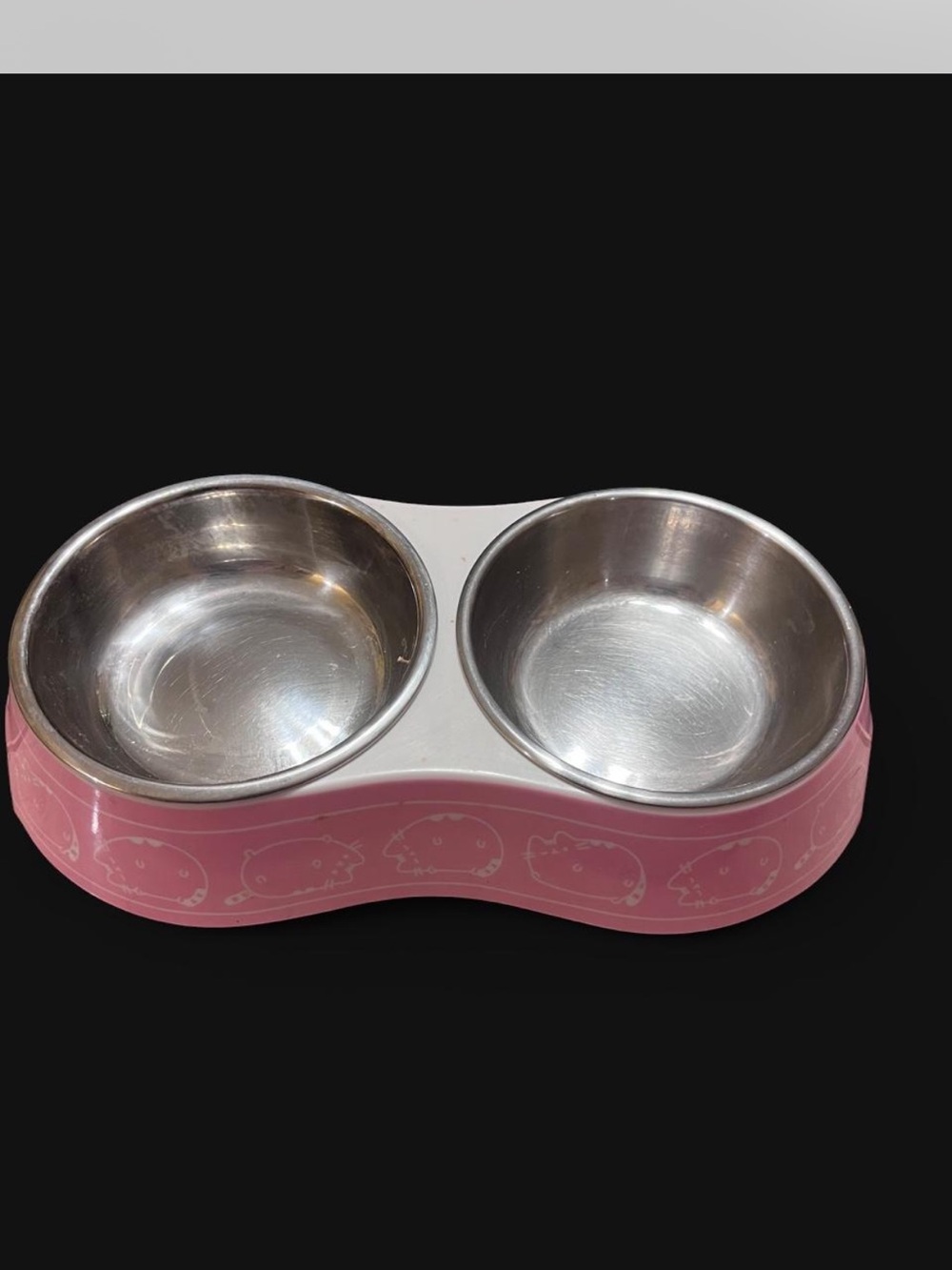 Pusheen Pink Sweets & Treats  Cat Dish with Logo